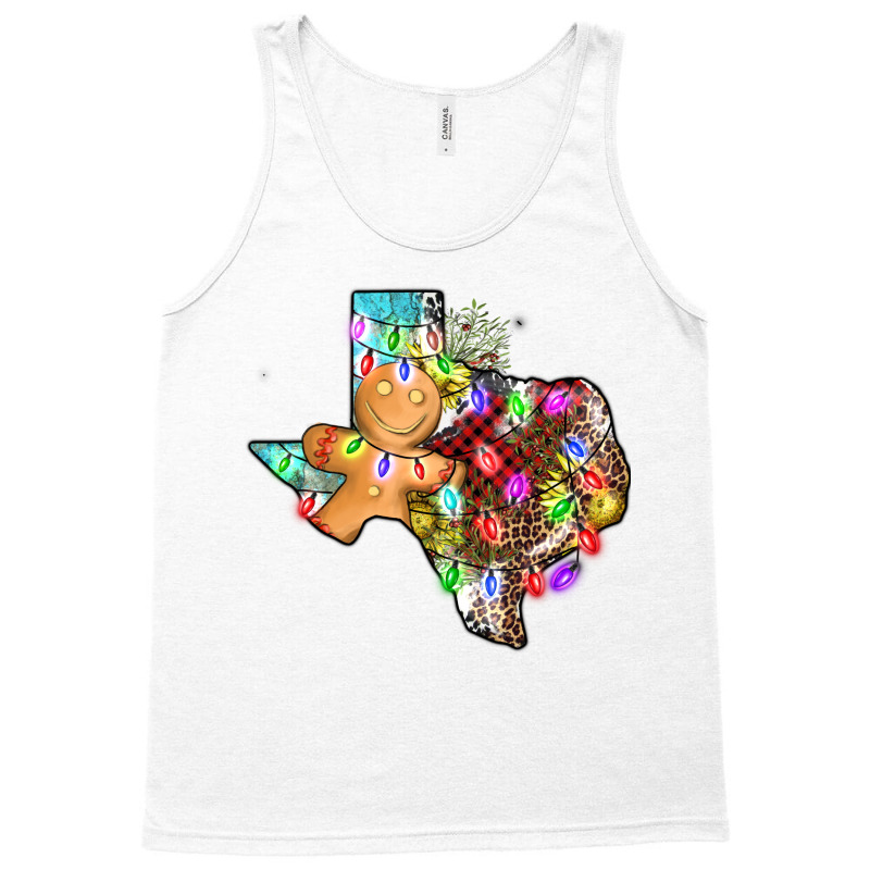 Christmas Texas Map Tank Top | Artistshot