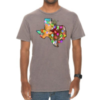 Christmas Texas Map Vintage T-shirt | Artistshot