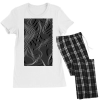 Optical Illusion Minimal Lines Women's Pajamas Set | Artistshot