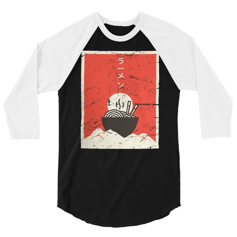 Japanese Ramen Anime, Ramen Anime, Japanese, Anime Ramen, Noodle, Japa 3/4 Sleeve Shirt | Artistshot