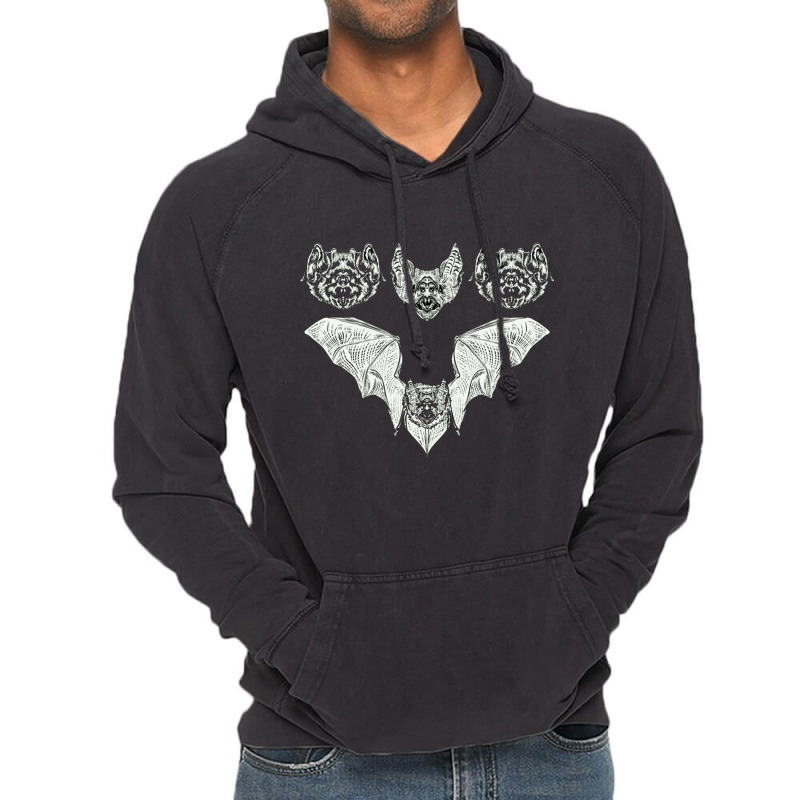 Bats Lover, Spooky Night Bat Birthday, Spooky Night Bat, Birthday, Bat Vintage Hoodie | Artistshot