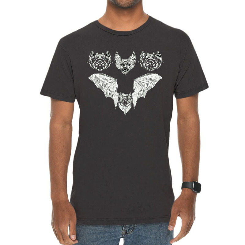 Bats Lover, Spooky Night Bat Birthday, Spooky Night Bat, Birthday, Bat Vintage T-shirt | Artistshot