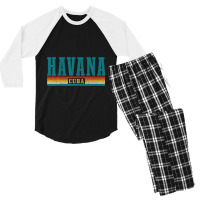 Gtmo Iguana  Guantanamo Bay Cuba Men's 3/4 Sleeve Pajama Set | Artistshot