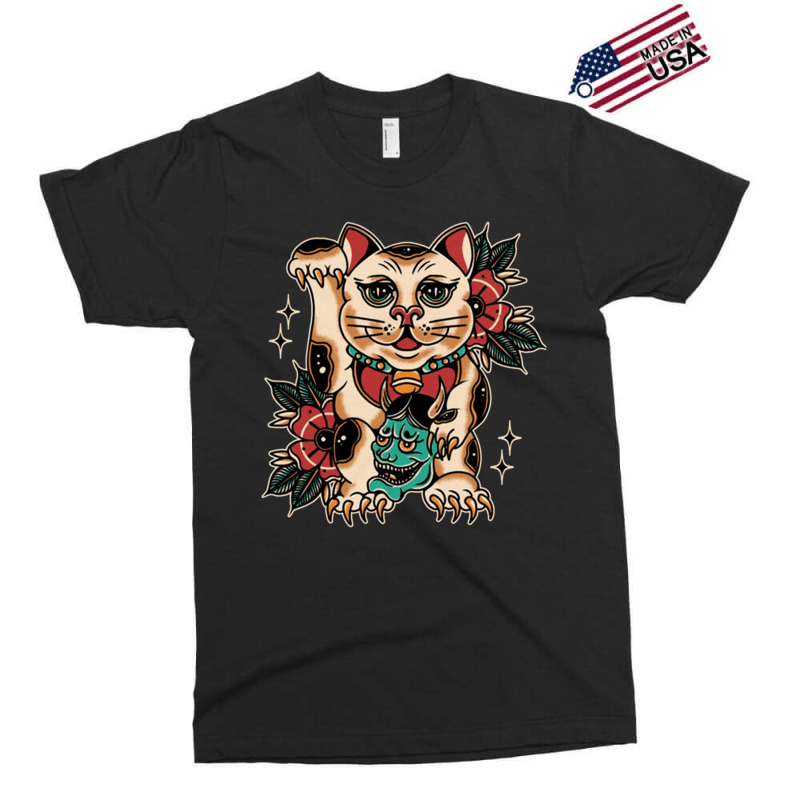 Lucky Cat, Lucky Cat Japan, Lucky Cat Art, Lucky Cat Painting, Lucky C Exclusive T-shirt | Artistshot