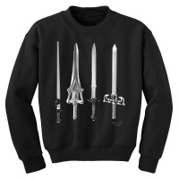 Swords Of The 80s, Swords Of The 80s Art, Swords Of The 80s Vintage, S Youth Sweatshirt | Artistshot