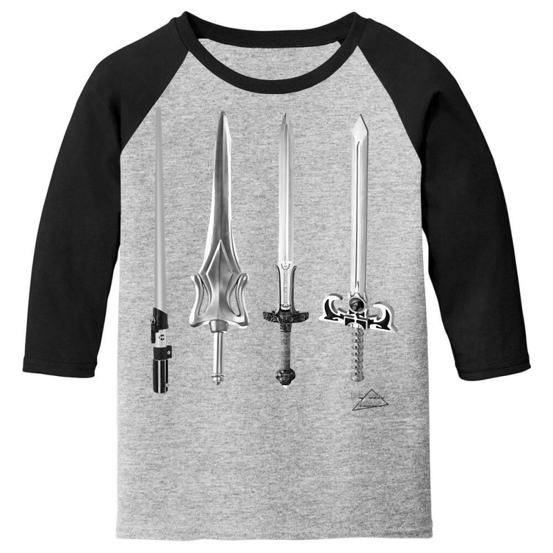 Swords Of The 80s, Swords Of The 80s Art, Swords Of The 80s Vintage, S Youth 3/4 Sleeve by SHOPBEES | Artistshot