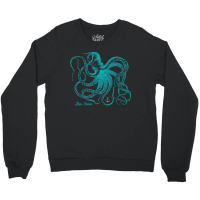 Octopus Cool Vintage Marine Biologist Ocean Sea Life 4 Crewneck Sweatshirt | Artistshot