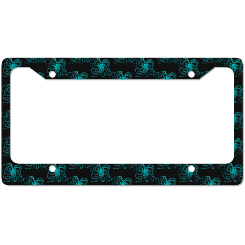 Octopus Cool Vintage Marine Biologist Ocean Sea Life 4 License Plate Frame | Artistshot