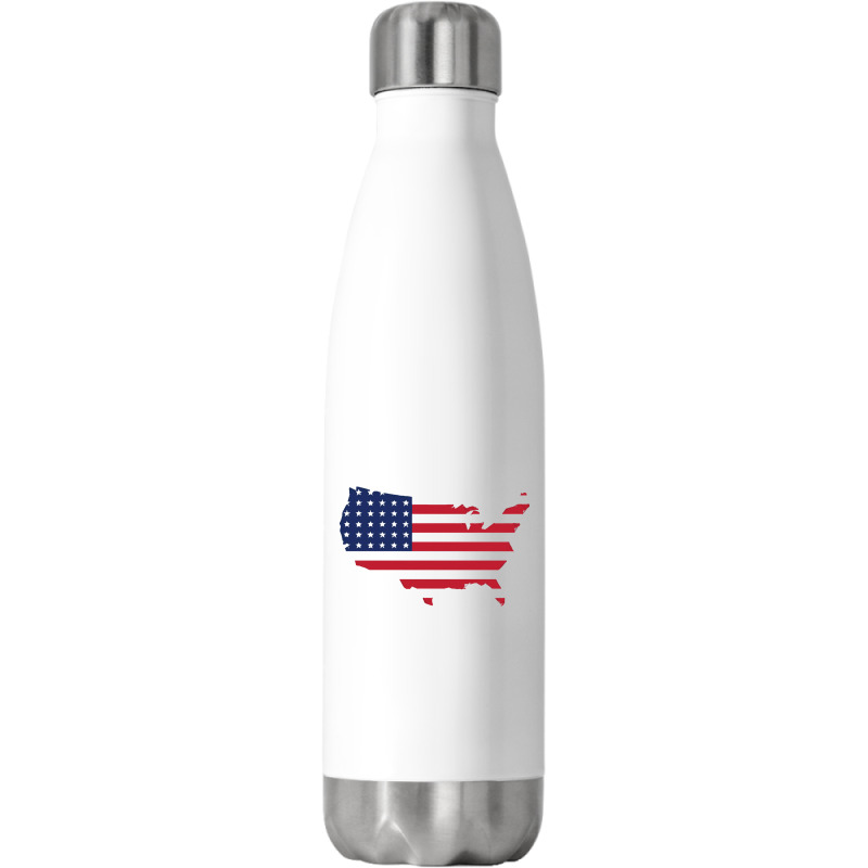 United States Map, United States Map Vintage, United States Map Art, U Stainless Steel Water Bottle | Artistshot