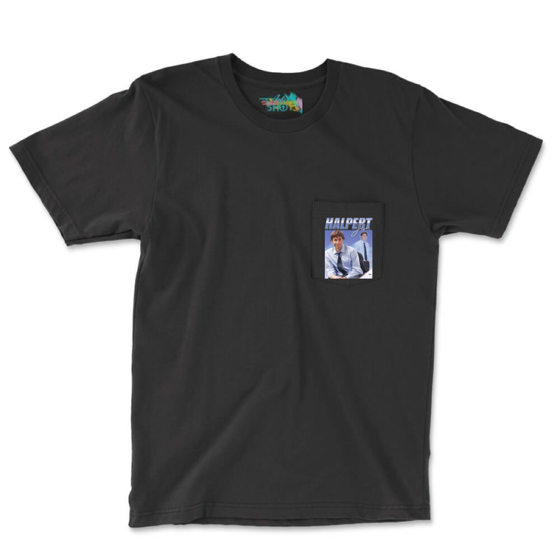 Jim Halpert Homage, Jim Halpert Homage Art, Jim Halpert Homage Vintage Pocket T-shirt | Artistshot