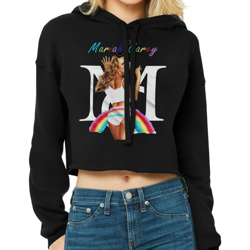 Mariah Carey Rainbow, Mariah Carey Rainbow Art, Mariah Carey Rainbow V Cropped Hoodie by SHOPBEES | Artistshot