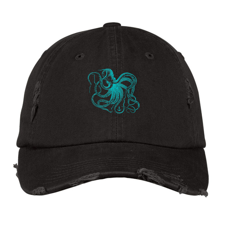 Octopus Cool Vintage Marine Biologist Ocean Sea Life 2 Vintage Cap | Artistshot