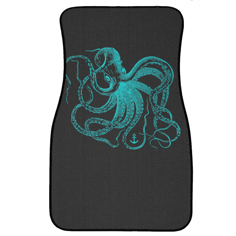 Octopus Cool Vintage Marine Biologist Ocean Sea Life 2 Front Car Mat | Artistshot