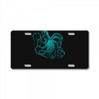 Octopus Cool Vintage Marine Biologist Ocean Sea Life 2 License Plate | Artistshot