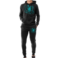 Octopus Cool Vintage Marine Biologist Ocean Sea Life 2 Hoodie & Jogger Set | Artistshot