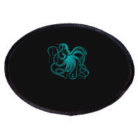 Octopus Cool Vintage Marine Biologist Ocean Sea Life 2 Oval Patch | Artistshot