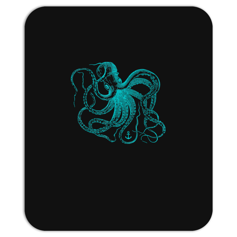 Octopus Cool Vintage Marine Biologist Ocean Sea Life 2 Mousepad | Artistshot