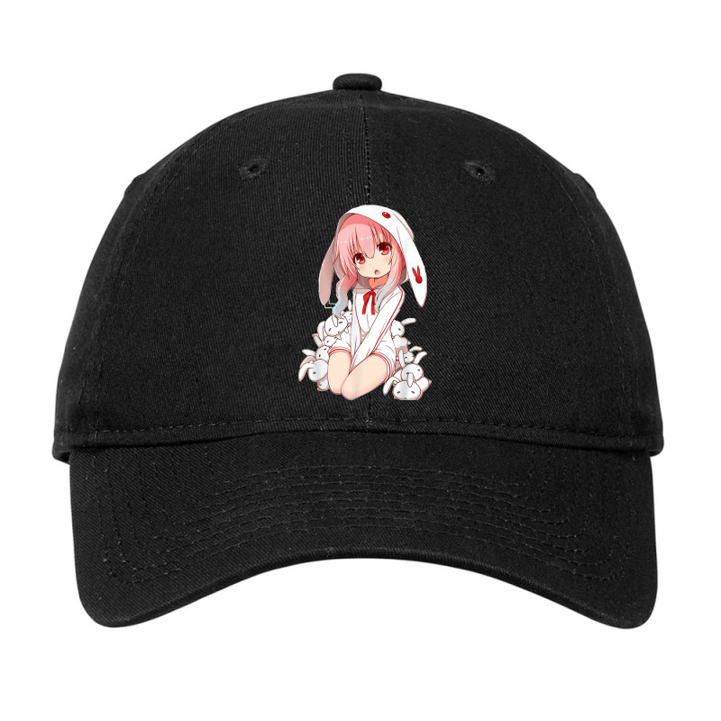 Kawaii Anime Girl Easter Bunny Atomic Bullfrog Studios Adjustable Cap by cm-arts | Artistshot