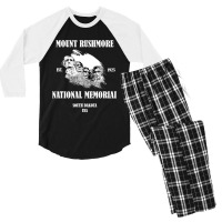 Mount Rushmore National Memorial  South Dakota Usa Men's 3/4 Sleeve Pajama Set | Artistshot