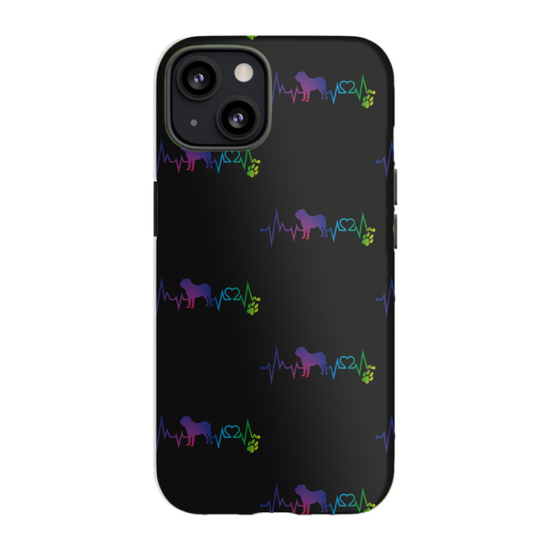 Dogue De Bordeaux T  Shirt Dogue De Bordeaux Colorful Heartbeat, Heart Iphone 13 Case | Artistshot