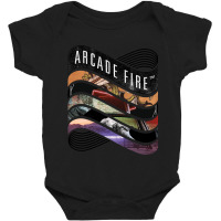 Arcade Fire Discography Baby Bodysuit | Artistshot