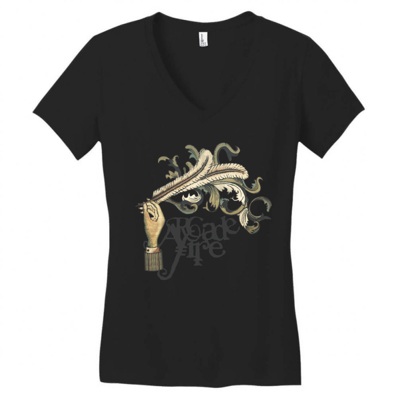 Arcade Fire Funeral Women's V-Neck T-Shirt by cm-arts | Artistshot