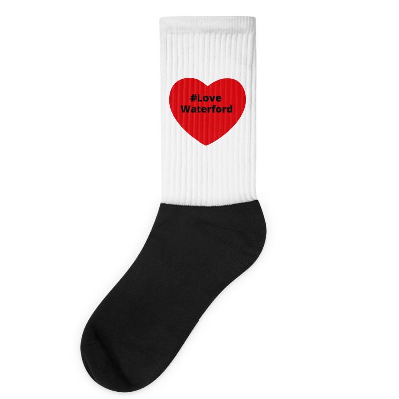 Love Waterford, Hashtag Heart, Love Waterford 2 Socks | Artistshot