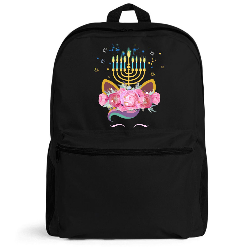 Cute Unicorn Face Hanukkah Gift T  Shirt Unicorn Face Hanukkah Funny H Backpack | Artistshot