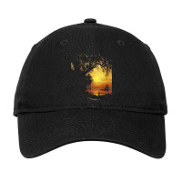 Famous Paintings T  Shirt Island Of New Providence By Albert Bierstadt Adjustable Cap | Artistshot