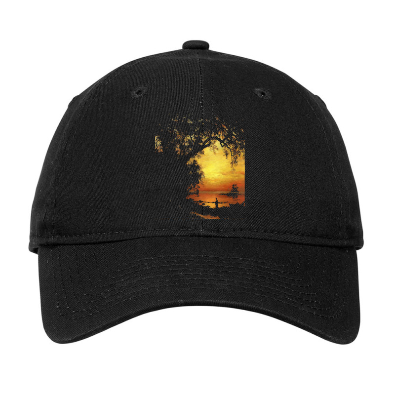 Famous Paintings T  Shirt Island Of New Providence By Albert Bierstadt Adjustable Cap by rgibson131 | Artistshot