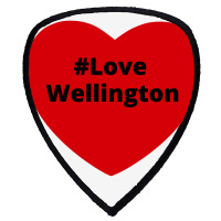 Love Wellington, Hashtag Heart, Love Wellington 2 Shield S Patch | Artistshot