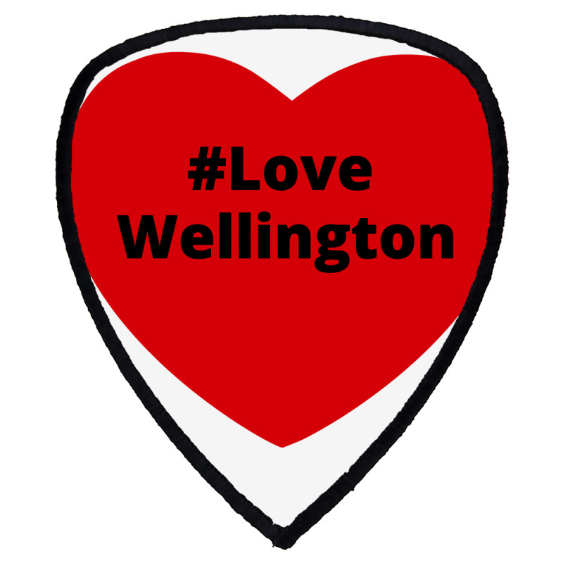 Love Wellington, Hashtag Heart, Love Wellington 2 Shield S Patch | Artistshot