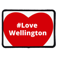 Love Wellington, Hashtag Heart, Love Wellington Rectangle Patch | Artistshot