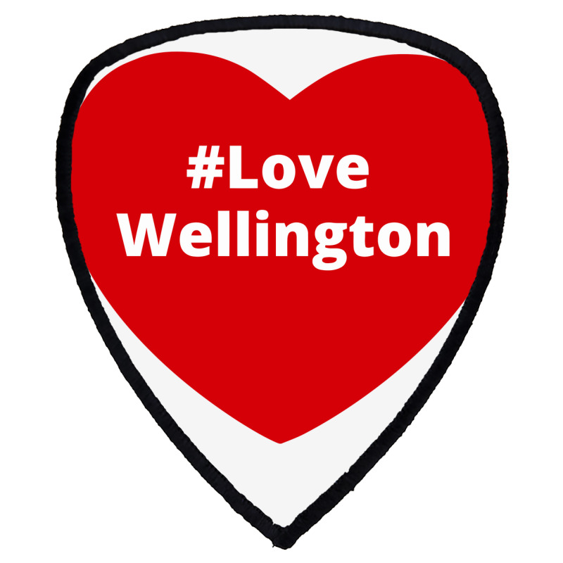 Love Wellington, Hashtag Heart, Love Wellington Shield S Patch | Artistshot