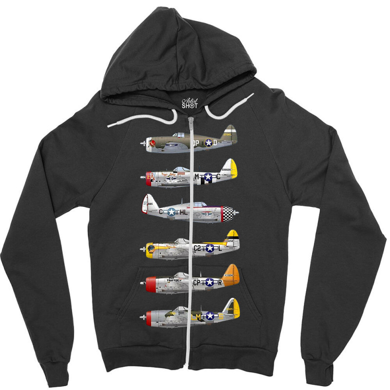 Republic P-47 Thunderbolt The Jug P47 Zipper Hoodie | Artistshot