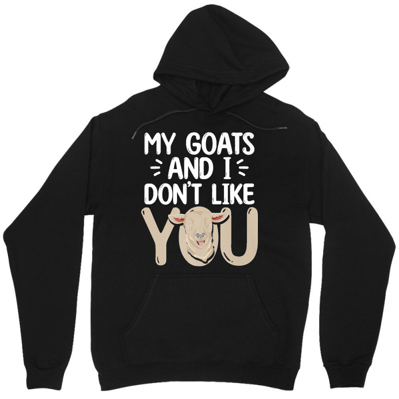 Farm Animal Lover Farmer Farming Funny Goat Premium Unisex Hoodie by cm-arts | Artistshot