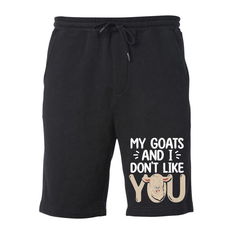 Farm Animal Lover Farmer Farming Funny Goat Premium Fleece Short by cm-arts | Artistshot