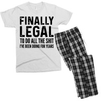 Finally Legal Men's T-shirt Pajama Set | Artistshot