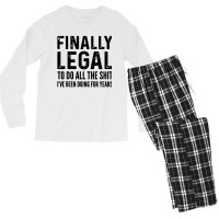 Finally Legal Men's Long Sleeve Pajama Set | Artistshot