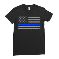 Blessed Are The Peacemakers Thin Blue Line Ladies Fitted T-shirt | Artistshot