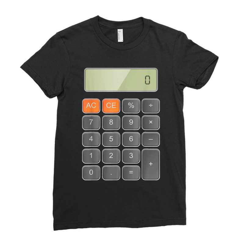 Cool Funny Calculator Party And Halloween Costume Ladies Fitted T-Shirt by AnaMercedesContreras | Artistshot