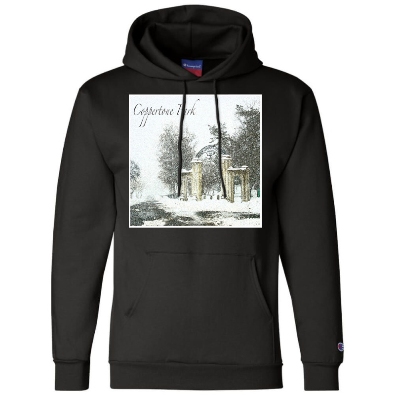 Coppertone Park Album Cover Champion Hoodie by CrystalCroft | Artistshot