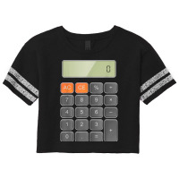 Cool Funny Calculator Party And Halloween Costume Scorecard Crop Tee | Artistshot