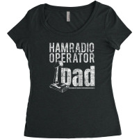 Cool Ham Radio Clothes For Dad Amateur Radio Operator Gifts Women's Triblend Scoop T-shirt | Artistshot