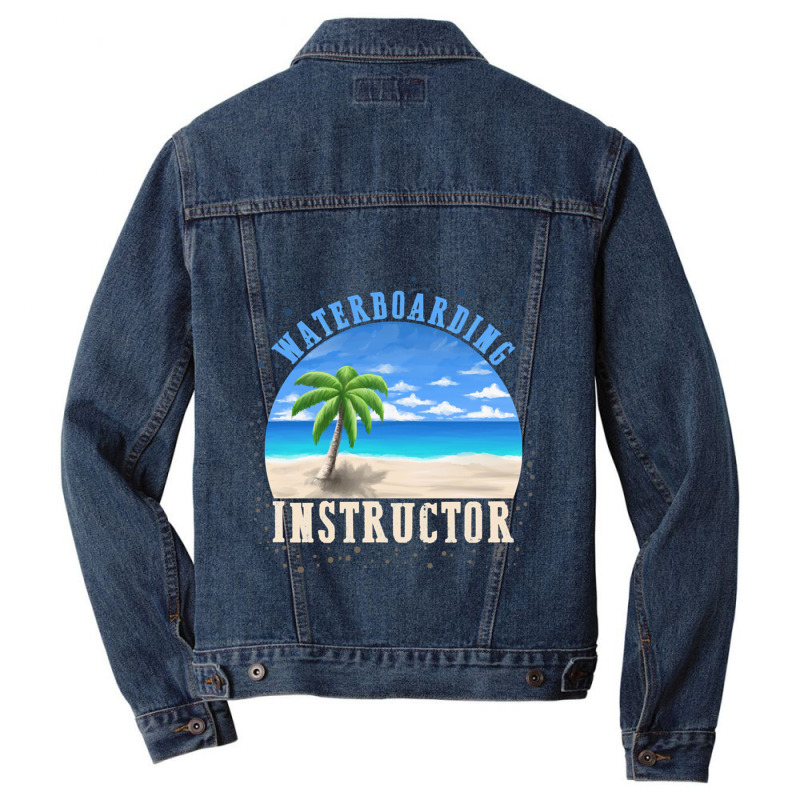 Waterboarding Instructor Guantanamo Bay Folter Lustiges Vintage Kuba H Men Denim Jacket | Artistshot