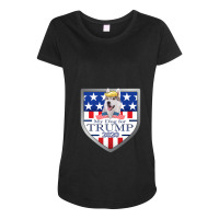 My Siberian Husky For Trump Maternity Scoop Neck T-shirt | Artistshot