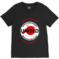 Whistleblower United Badge V-neck Tee | Artistshot