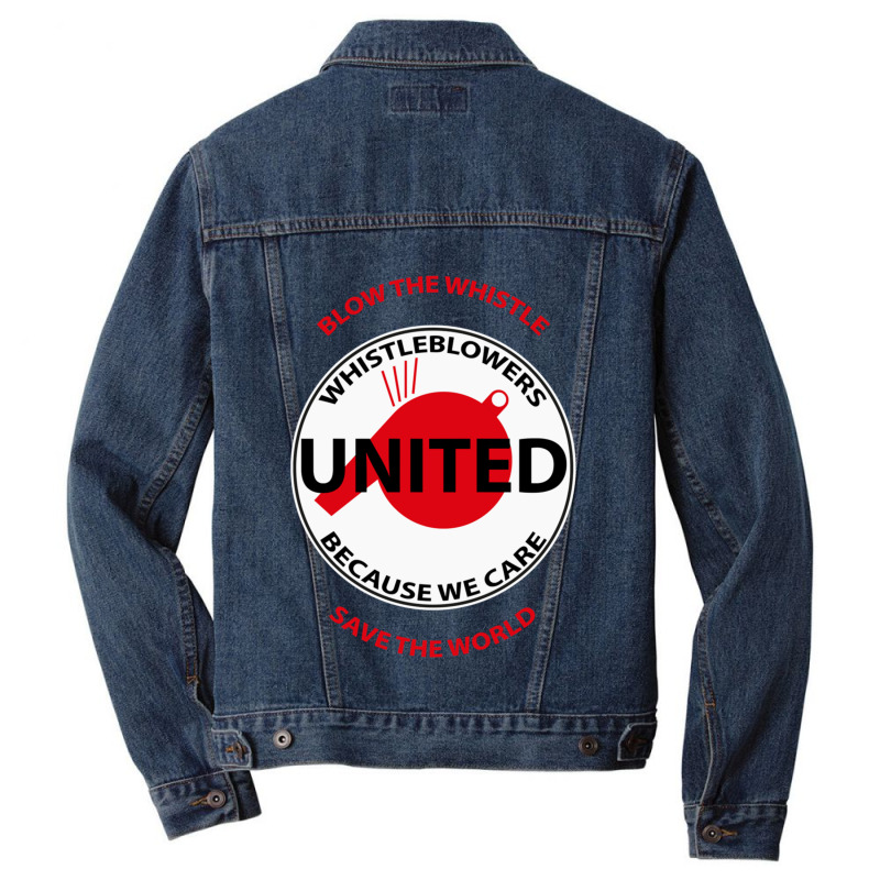 Whistleblower United Badge Men Denim Jacket | Artistshot