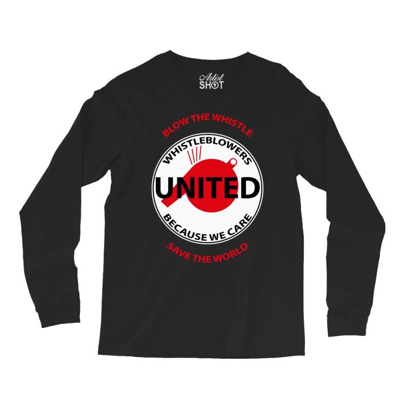 Whistleblower United Badge Long Sleeve Shirts | Artistshot