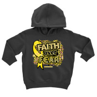 Endometriosis T  Shirt Endometriosis Awareness  Ribbon Faith Over Fear Toddler Hoodie | Artistshot